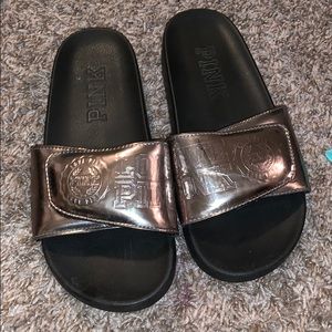 Pink size 8 sliders